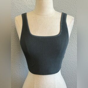 Aritzia Babaton Sculpt Knit Squareneck Tank Size Small‎ EUC
